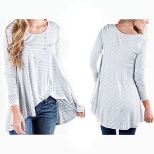 •DOWNEAST• NWT Take Time Out Relaxed Hi-Lo Tunic